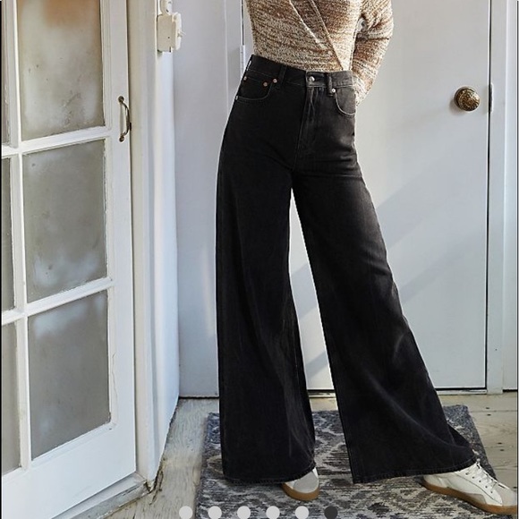 Free People Ellie Wide Leg Jeans 